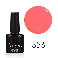 FOR YOU Lakier Hybrydowy Różowy 8 ml nr 353