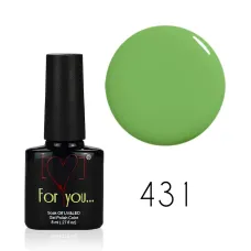 FOR YOU Lakier Hybrydowy Zielony Trawny 8 ml nr 431