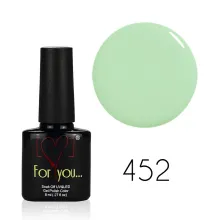 FOR YOU Lakier Hybrydowy Delikatny Zielony Pastelowy Nude 8 ml nr 452