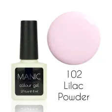 MANIC Lakier Hybrydowy Delikatny Liliowy Pastelowy Nude 8 ml Lilac Powder 102
