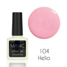 MANIC Lakier Hybrydowy Różowy Brokatowy 8 ml Helio 104
