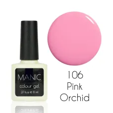 MANIC Lakier Hybrydowy Delikatny Różowy Pastelowy Nude 8 ml Pink Orchid 106