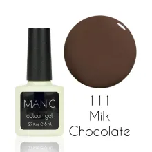 MANIC Lakier Hybrydowy Czekoladowy Brązowy 8 ml Milk Chocolate 111