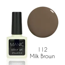 MANIC Lakier Hybrydowy Mleczno Brązowy 8 ml Milk Brown 112