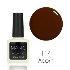 MANIC Lakier Hybrydowy Brązowy 8 ml Acorn 114