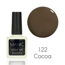 MANIC Lakier Hybrydowy Brązowo Szary Brokatowy  8 ml Milk Cocoa 122