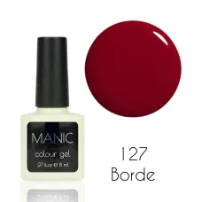 MANIC Lakier Hybrydowy Czerwony Bordowy 8 ml Borde 127