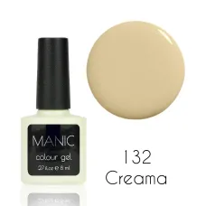 MANIC Lakier Hybrydowy Delikatny Beżowy Cielisty Pastelowy Nude 8 ml Creama 132
