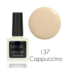 MANIC Lakier Hybrydowy Delikatny Beżowy Cielisty Pastelowy Nude 8 ml Cappuccino 137