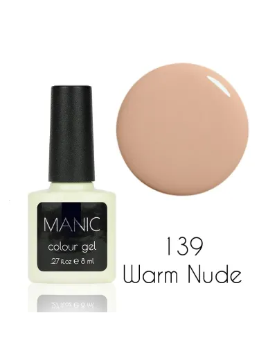 Delikatny Beżowy Naturalny Pastelowy Nude Lakier Hybrydowy Warm Nude 139 – Szyk i Klasa dla Najbardziej Trwałego Manicure
