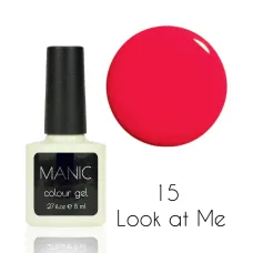 MANIC Lakier Hybrydowy Różowo Czerwony 8 ml Look at Me 15