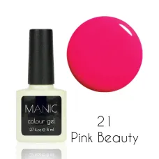 MANIC Lakier Hybrydowy Jasno Różowy 8 ml Pink Beauty 21