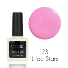 MANIC Lakier Hybrydowy Liliowy Brokatowy 8 ml Lilac Stars 23