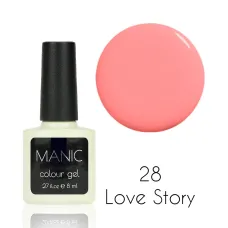 MANIC Lakier Hybrydowy Delikatny Brzoskwiniowy Pastelowy Nude 8 ml Love Story 28