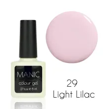 MANIC Lakier Hybrydowy Delikatny Liliowy Pastelowy Nude 8 ml Light Lilac 29