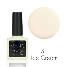 MANIC Lakier Hybrydowy Delikatnie Kremowy Beżowy Pastelowy Nude 8 ml Ice Cream 31