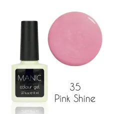 MANIC Lakier Hybrydowy Różowy Brokatowy 8 ml Pink Shine 35