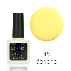 MANIC Lakier Hybrydowy Delikatny Żółty Pastelowy Nude 8 ml Banana 45
