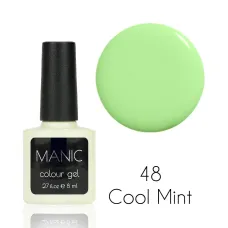 MANIC Lakier Hybrydowy Delikatny Miętowy Pastelowy Nude 8 ml Cool Mint 48