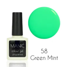MANIC Lakier Hybrydowy Jaskrawy Miętowy 8 ml Green Mint 58