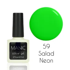 MANIC Lakier Hybrydowy Neonowy Zielony 8 ml Salad Neon 59