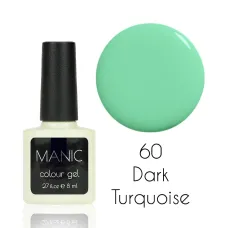 MANIC Lakier Hybrydowy Ciemno Turkusowy 8 ml Dark Turquoise 60