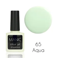 MANIC Lakier Hybrydowy Delikatny Błękitny Pastelowy Nude 8 ml Aqua 65