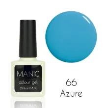 MANIC Lakier Hybrydowy Niebiesko Lazurowy Błękitny 8 ml Azure 66