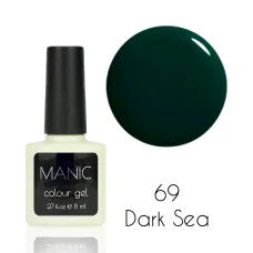 MANIC Lakier Hybrydowy Fala Morska Zieleń - Zielony Morski 8 ml Dark Sea 69
