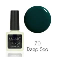 MANIC Lakier Hybrydowy Ciemno Zielony - Fala Morska Zieleń 8 ml Deep Sea 70