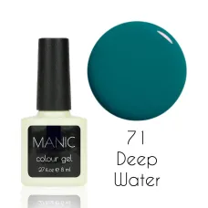MANIC Lakier Hybrydowy Niebiesko Zielony Morski 8 ml Deep Water 71