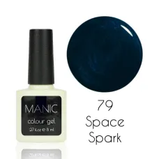 MANIC Lakier Hybrydowy Brokatowy Granatowy 8 ml Space Spark 79