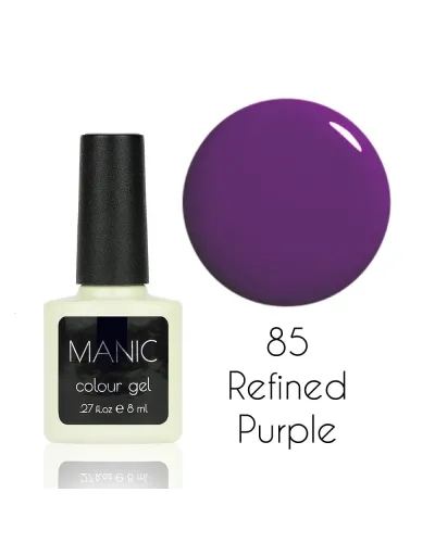 Lakier Hybrydowy MANIC 8 ml Refined Purple 85 Elegancja w Każdym Detalu
