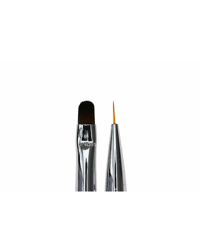 Dwustronny Pędzel iNails Oval #6 / Liner #7 – Precyzja i Profesjonalizm w Stylizacji Paznokci!