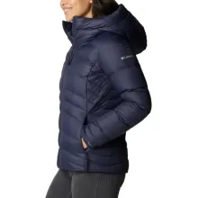 Damska kurtka puchowa Columbia XS Autumn Park Down Hooded Jacket granatowa, z syntetycznym puchem Omni-Heat™