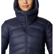 Damska kurtka puchowa Columbia XS Autumn Park Down Hooded Jacket granatowa, z syntetycznym puchem Omni-Heat™