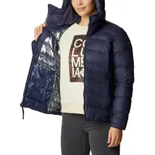 Damska kurtka puchowa Columbia XS Autumn Park Down Hooded Jacket granatowa, z syntetycznym puchem Omni-Heat™