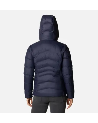 Kurtka puchowa Columbia Autumn Park Down Hooded granatowa w rozmiarze XS – Omni-Heat™ z syntetycznym puchem