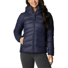 Damska kurtka puchowa Columbia XS Autumn Park Down Hooded Jacket granatowa, z syntetycznym puchem Omni-Heat™