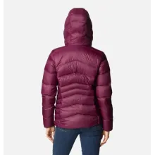 Damska kurtka puchowa Columbia S Autumn Park Down Hooded Jacket bordowa z syntetycznym puchem Omni-Heat™ 