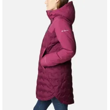 Damska Kurtka Puchowa Columbia Mountain Croo™ II Mid Down XS – Bordowa, Ciepła i Wodoodporna