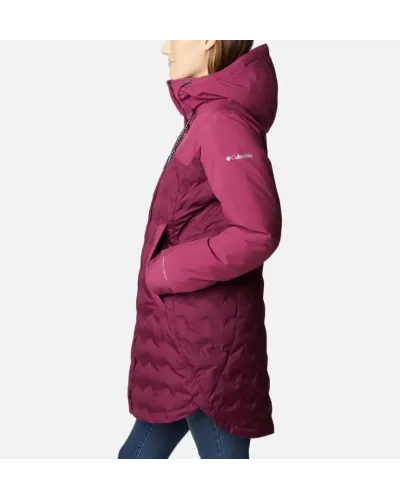 Kurtka Puchowa Columbia Mountain Croo™ II Mid Down XS – Wodoodporna i Komfortowa, Bordowa Kolorystyka