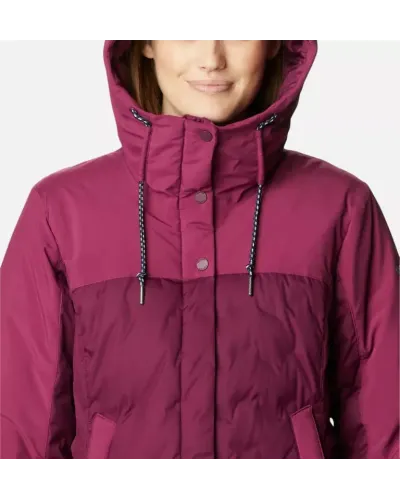 Kurtka Puchowa Columbia Mountain Croo™ II Mid Down XS – Wodoodporna i Komfortowa, Bordowa Kolorystyka