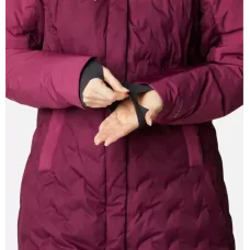 Damska Kurtka Puchowa Columbia Mountain Croo™ II Mid Down XS – Bordowa, Ciepła i Wodoodporna