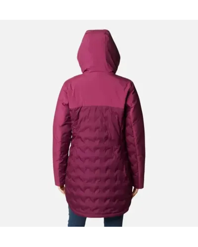 Kurtka Puchowa Columbia Mountain Croo™ II Mid Down XS – Wodoodporna i Komfortowa, Bordowa Kolorystyka
