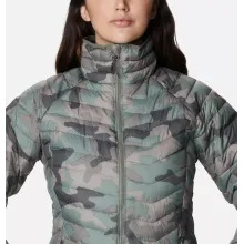 Damska kurtka puchowa Columbia XS Powder Lite Jacket – kamuflaż, Omni-Heat™, Thermarator™