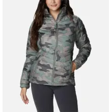 Damska kurtka puchowa Columbia XS Powder Lite Jacket – kamuflaż, Omni-Heat™, Thermarator™