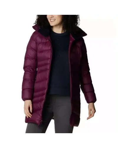 Kurtka Puchowa Damska Columbia Autumn Park™ Down Mid Jacket S – Bordowa z Technologią Omni-Heat™