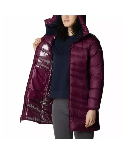 Kurtka Puchowa Damska Columbia Autumn Park™ Down Mid Jacket S – Bordowa z Technologią Omni-Heat™