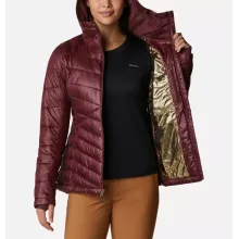 Damska kurtka zimowa ocieplana Columbia S Joy Peak Omni-Heat Infinity insulated bordowa